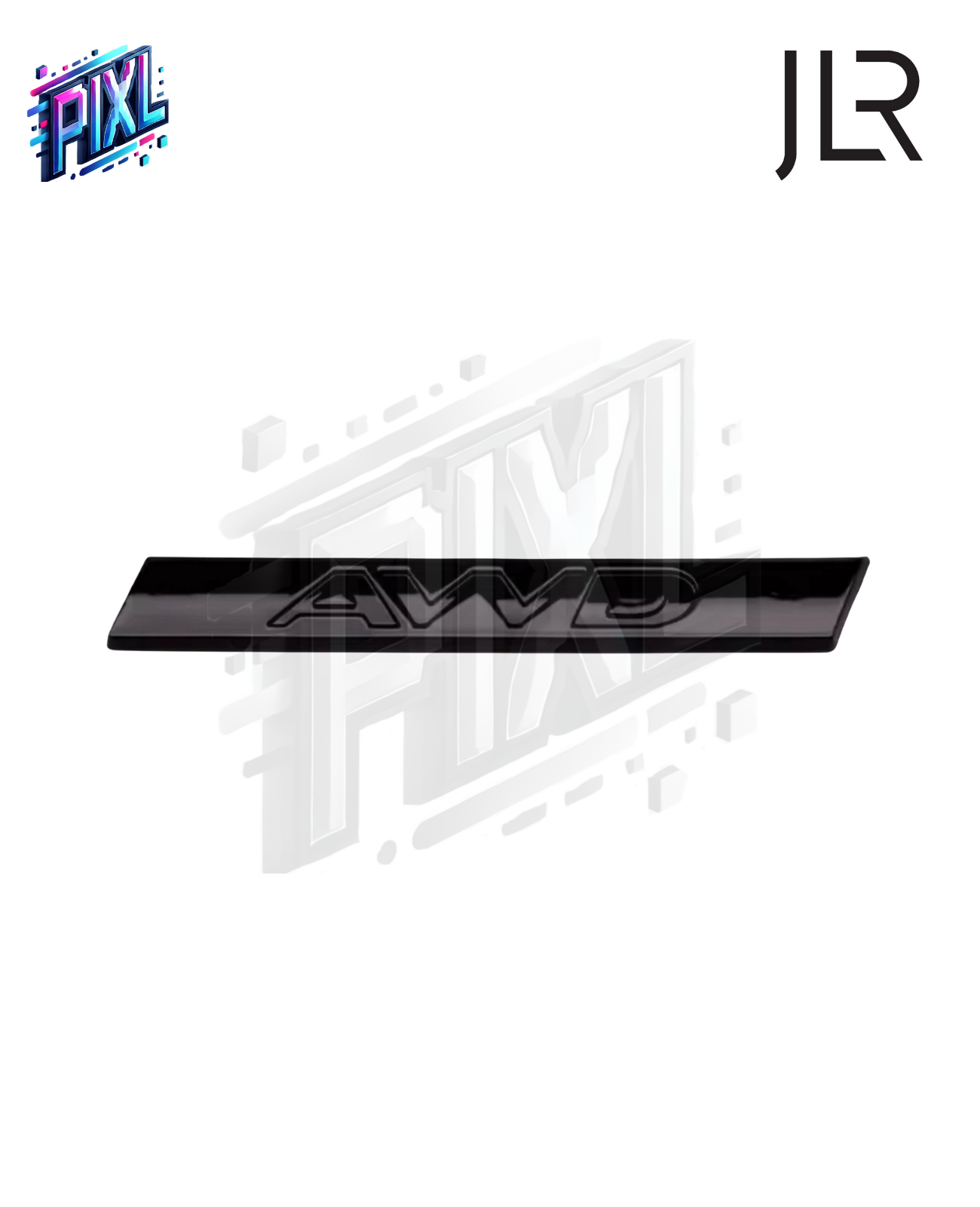 Jaguar AWD Tailgate Badge - Gloss Black