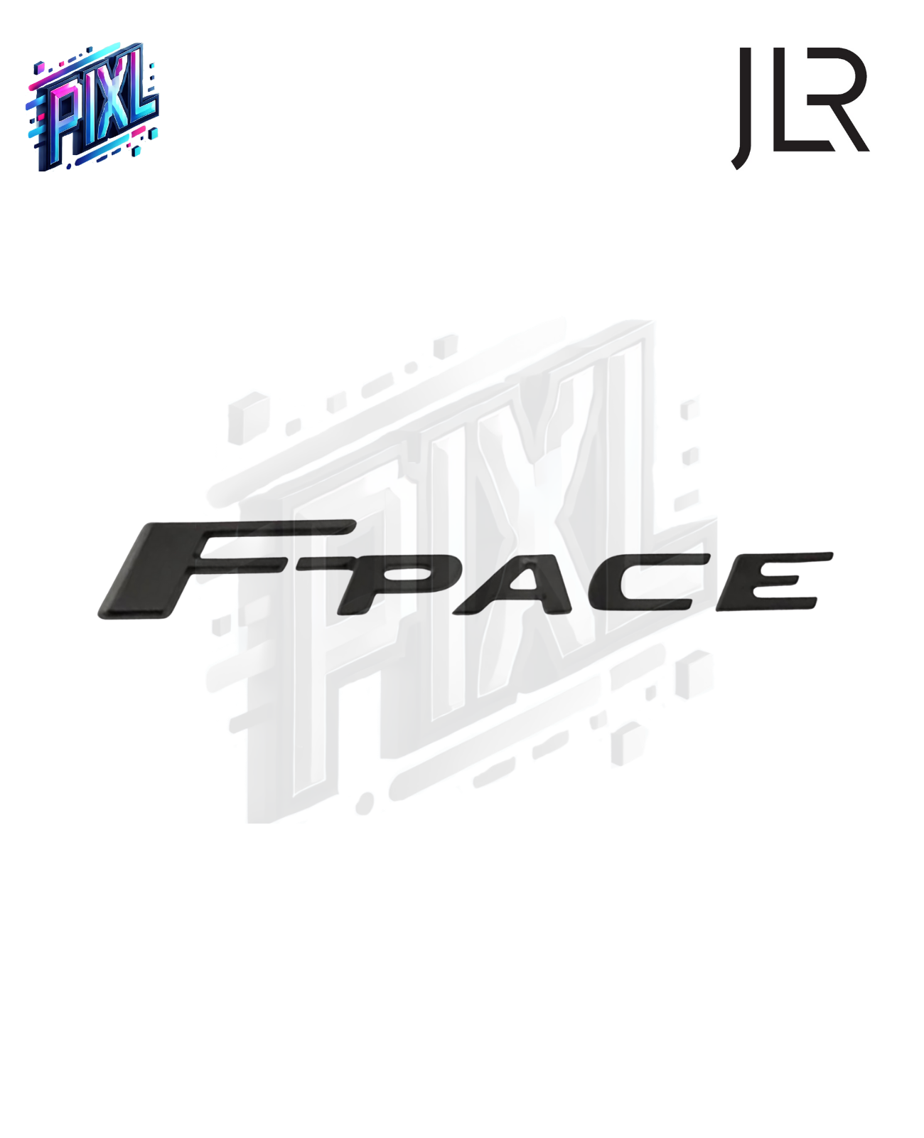 Jaguar F-Pace Tailgate Badge - Gloss Black