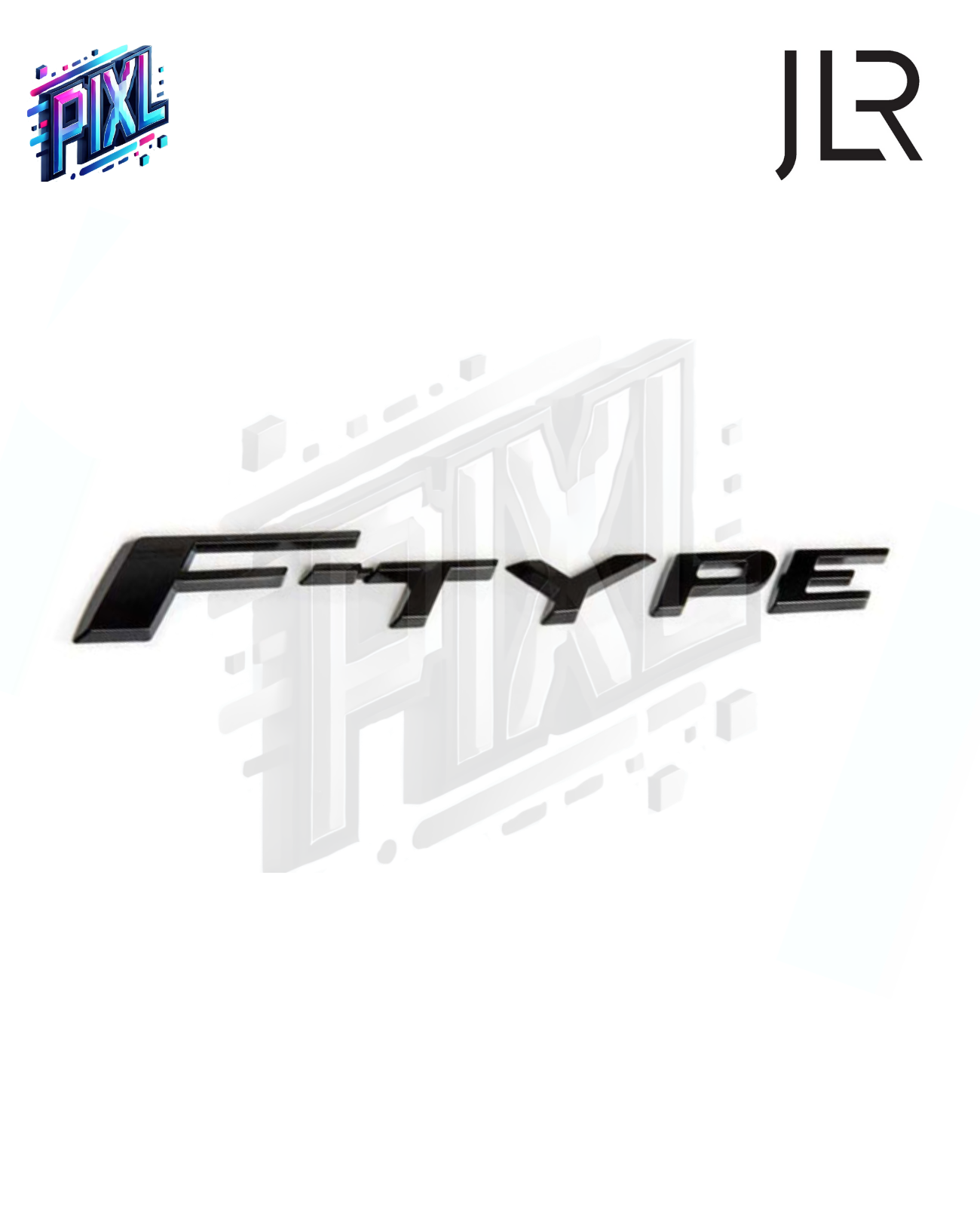 Jaguar F-Type Tailgate Badge - Gloss Black